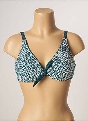 Sutien de costum de baie elasticitate sutien cupe întregi cu decolteu înalt verde BELCOR femeie
