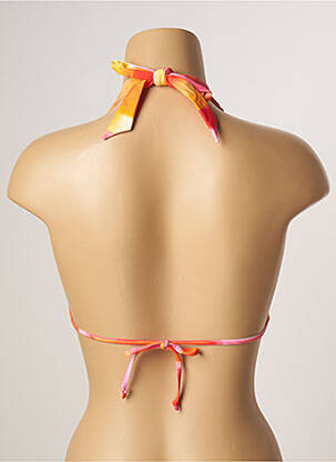 Sutien de costum de baie elasticitate top triunghiuri portocalie CHERRY BEACH femeie