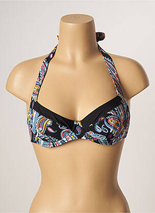 Sutien de costum de baie elasticitate negru BELCOR femeie