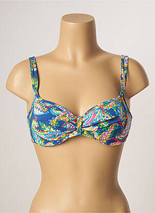 Sutien de costum de baie top sutien modelat top sutien modelat albastru BELCOR femeie