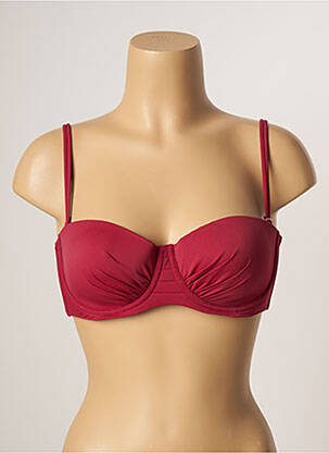 Sutien de costum de baie top sutien modelat top sutien modelat roșu BELCOR femeie