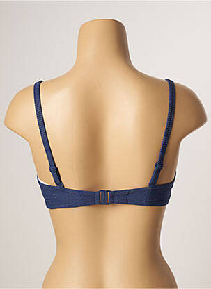 Sutien de costum de baie bretele elastice reglabile top sutien push-up albastru SIMONE PERELE femeie