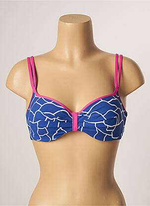 Sutien de costum de baie top sutien modelat top sutien modelat albastru BELCOR femeie