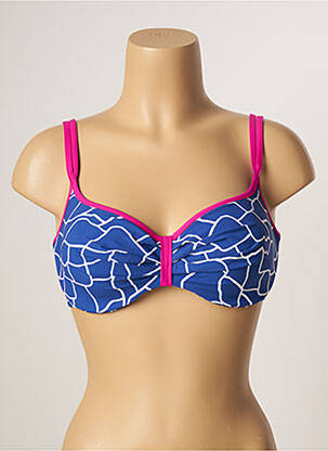Sutien de costum de baie top sutien modelat top sutien modelat albastru BELCOR femeie