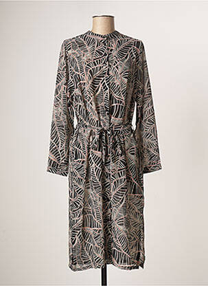 Rochie midi croială fluidă mâneci lungi negru CISO femme