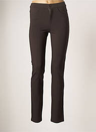 Pantalon slim elasticitate mărime normală maro YOULINE femeie