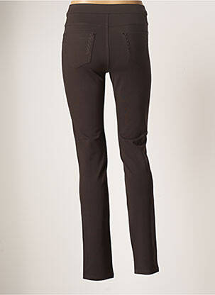 Pantalon slim elasticitate mărime normală maro YOULINE femeie