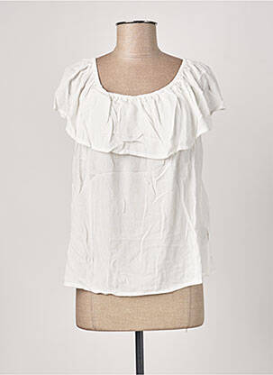 Top alb SPARKZ femeie