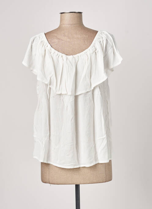 Top alb SPARKZ femeie