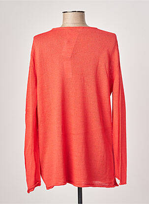 Pulover croială dreaptă mâneci lungi roșu POLES femeie