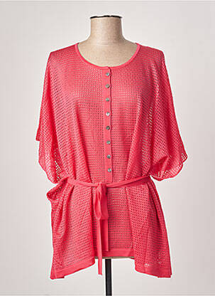 Pulover tunică roz MONTAGUT femeie