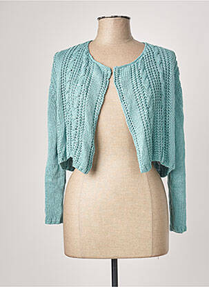 Vestă cu mâneci lungi albastru POLES femeie