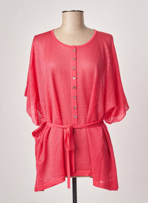 Pulover tunică roz MONTAGUT femeie