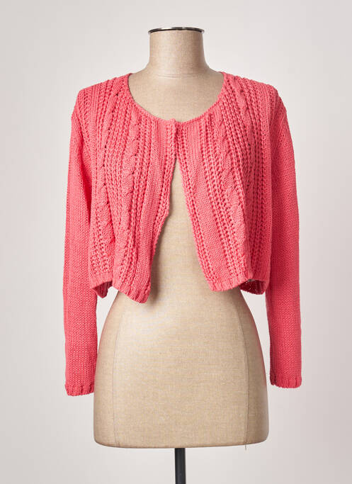 Vestă cu mâneci lungi roz POLES femeie