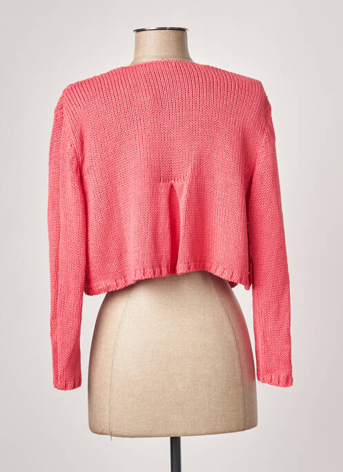 Vestă cu mâneci lungi roz POLES femeie