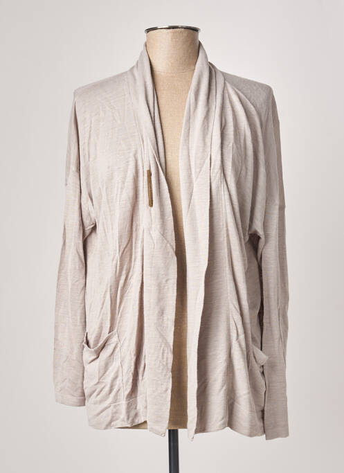 Vestă cu mâneci lungi gri POLES femeie