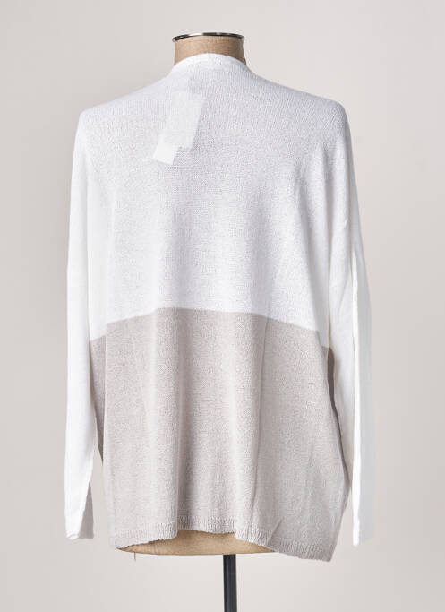 Vestă cu mâneci lungi alb POLES femeie