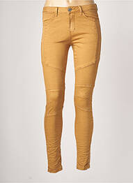 Pantalon slim elasticitate mărime normală bej C & S femeie