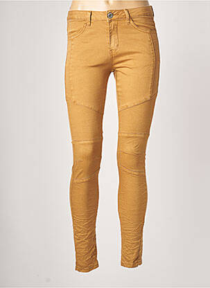 Pantalon slim bej C & S femeie