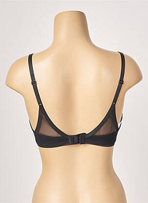 Sutien efect material satinat sutien cupe întregi cu decolteu înalt negru FEMILET femeie
