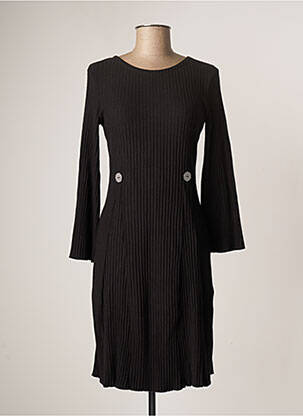 Rochie midi mâneci lungi mâneci lungi negru LO! LES FILLES femeie