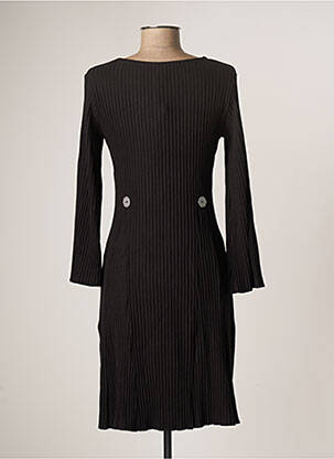 Rochie midi mâneci lungi mâneci lungi negru LO! LES FILLES femeie