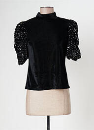 Top elasticitate mâneci scurte negru DESIGUAL femeie
