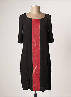 Rochie midi țesătură crep mâneci scurte negru SINEQUANONE femeie