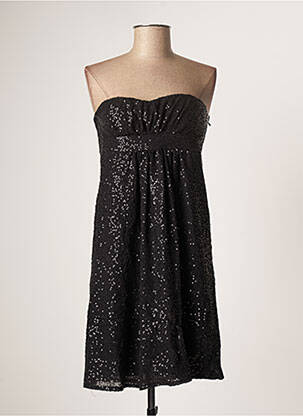 Rochie scurtă croială fluidă fără mâneci negru SINEQUANONE femeie