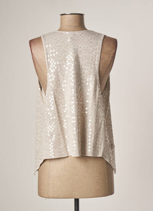 Vestă fără mâneci bej ZAPA femeie