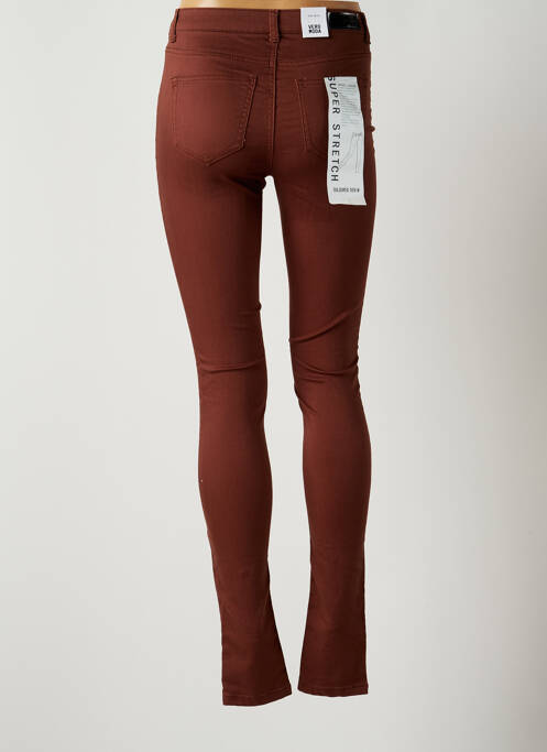 Pantalon slim maro VERO MODA femeie