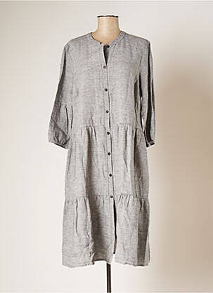 Rochie midi gri GR NATURE femeie