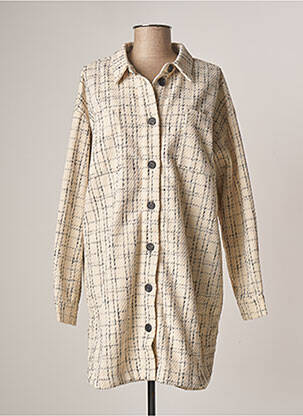 Palton lung bej KAFFE femeie