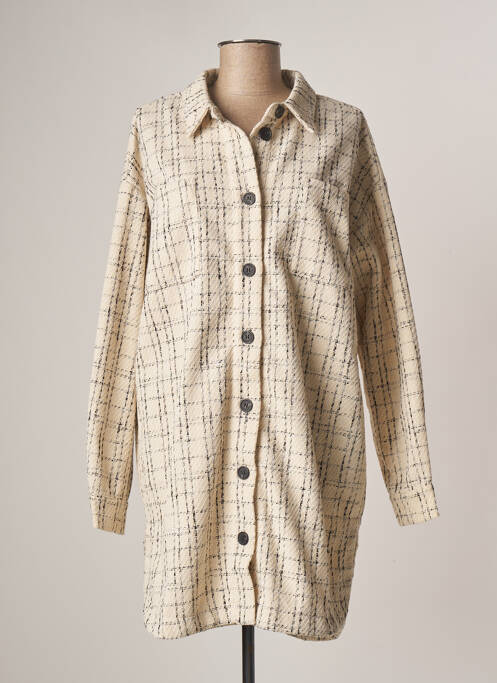 Palton lung bej KAFFE femeie