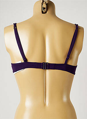 Sutien de costum de baie elasticitate sutien cupe întregi cu decolteu înalt violet MAISON LEJABY femeie