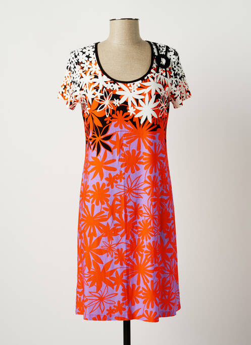 Rochie midi portocaliu SENORETTA femeie