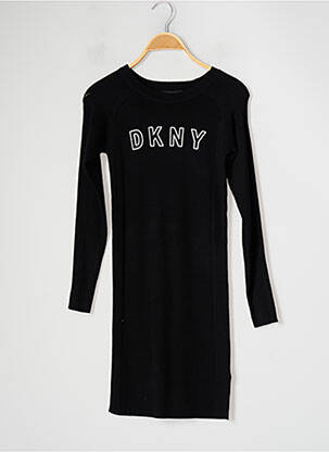 Rochie pulover negru DKNY fată