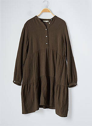 Rochie midi verde HARTFORD fată