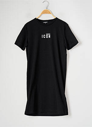 Rochie midi negru DSQUARED2 fată