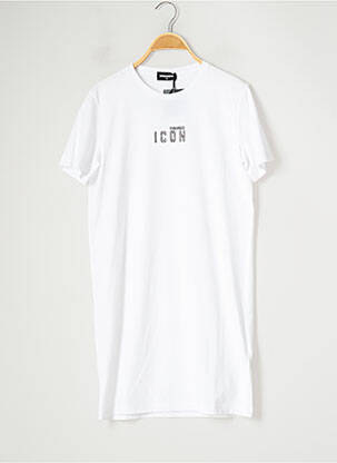 Rochie midi alb DSQUARED2 fată