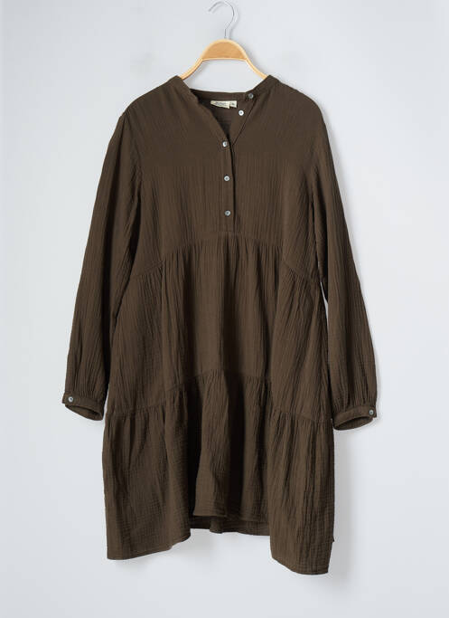 Rochie midi verde HARTFORD fată