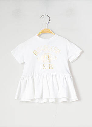 Rochie midi alb BALMAIN fată