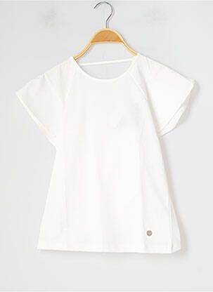 Tricou țesătură jersey mâneci scurte alb LANVIN fată