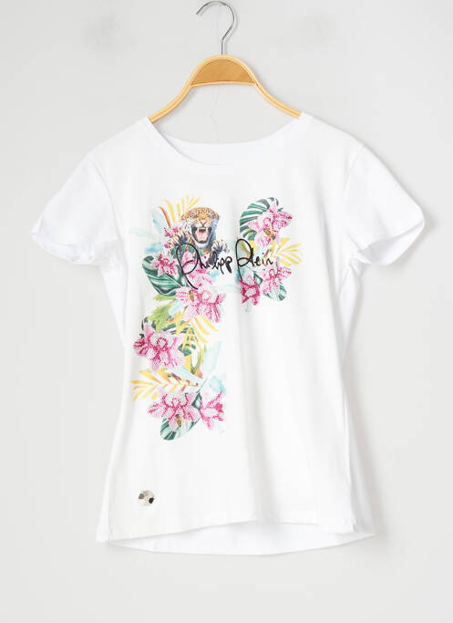 Tricou alb PHILIPP PLEIN fată