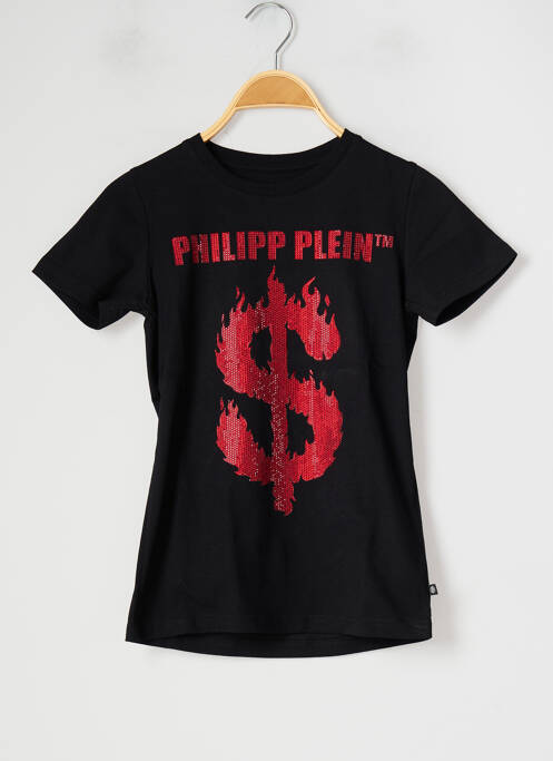 Tricou negru PHILIPP PLEIN fată