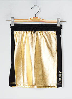 Fustă scurtă mărime normală galben DKNY fată