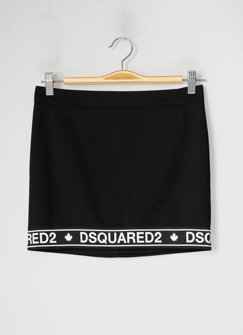 Fustă midi negru DSQUARED2 fată
