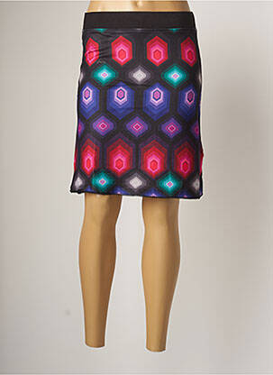 Fustă midi negru 101 IDEES femeie