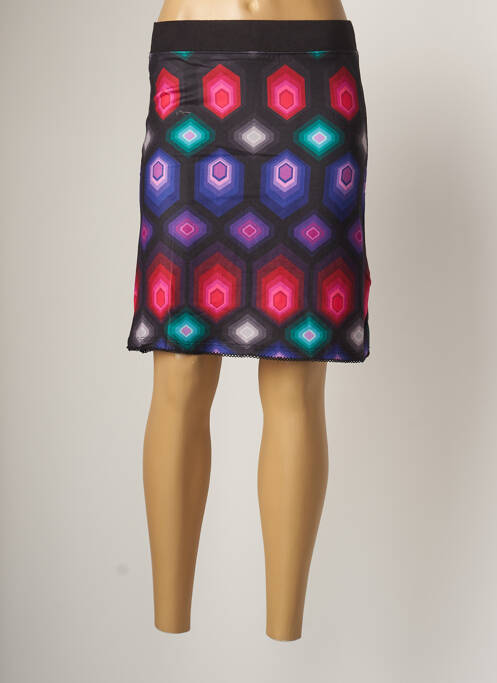 Fustă midi negru 101 IDEES femeie