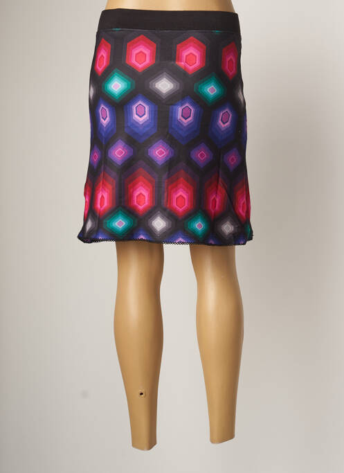 Fustă midi negru 101 IDEES femeie